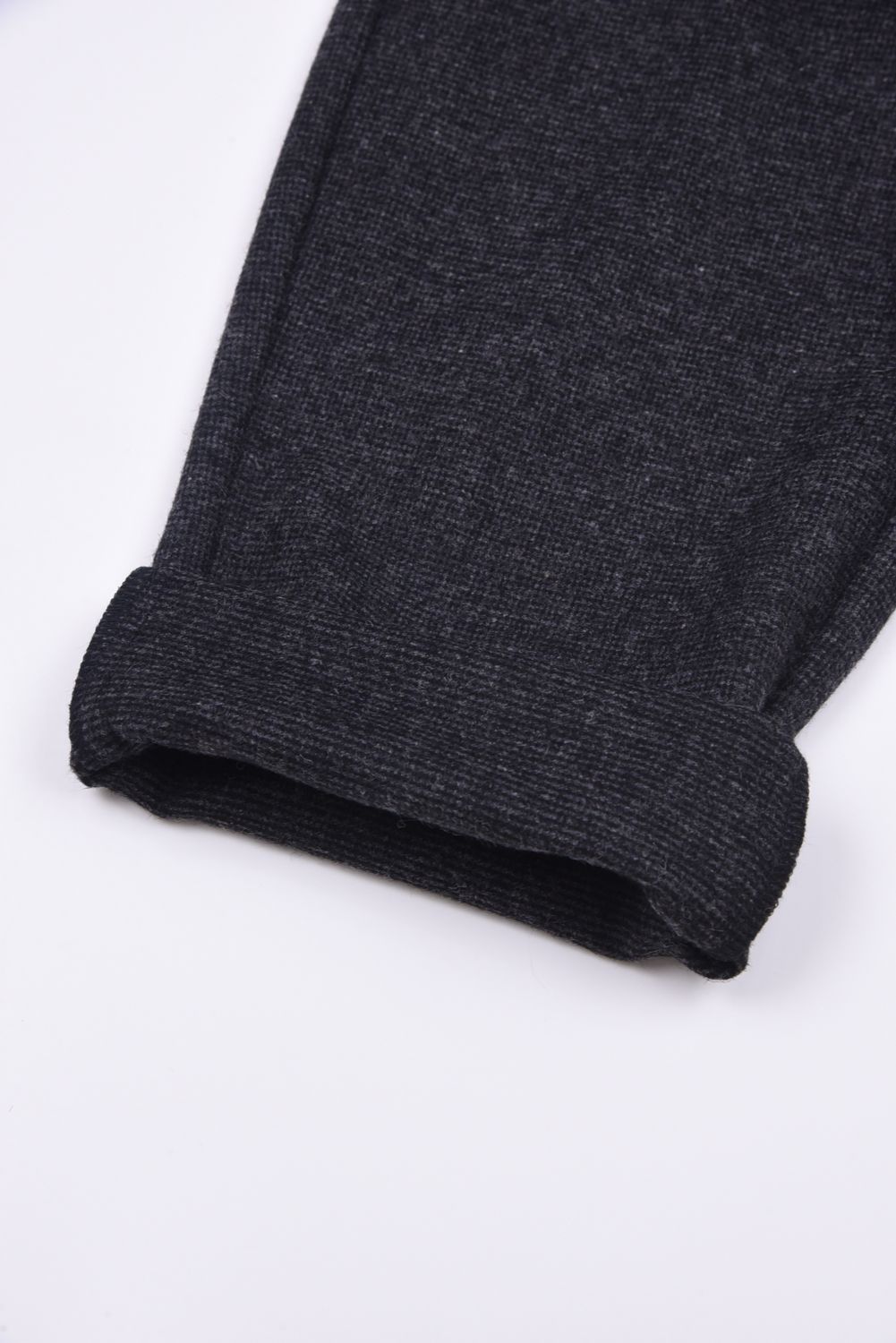 【25AW】 HOUNDSTOOTH TAPERED PANTS / 千鳥柄 テーパード パンツ (ブラック)