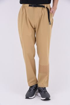 ALTO STIRAMENTO LONG PANTS / ブランドロゴ ストレッチ ベルト付き ロングパンツ (ベージュ)