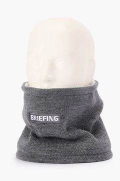 【26AW】 WOOL KNIT NECK WARMER / ウール ニット ネックウォーマー (グレー)