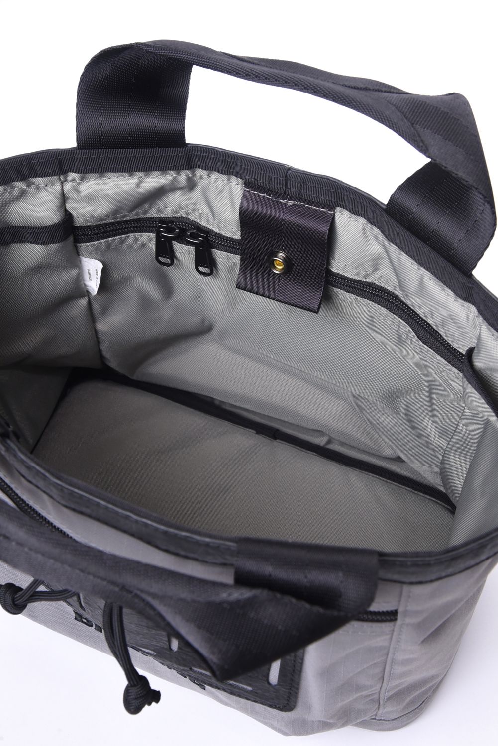CART TOTE DL FD RIP / リップストップナイロン カートトートバッグ (グレー)