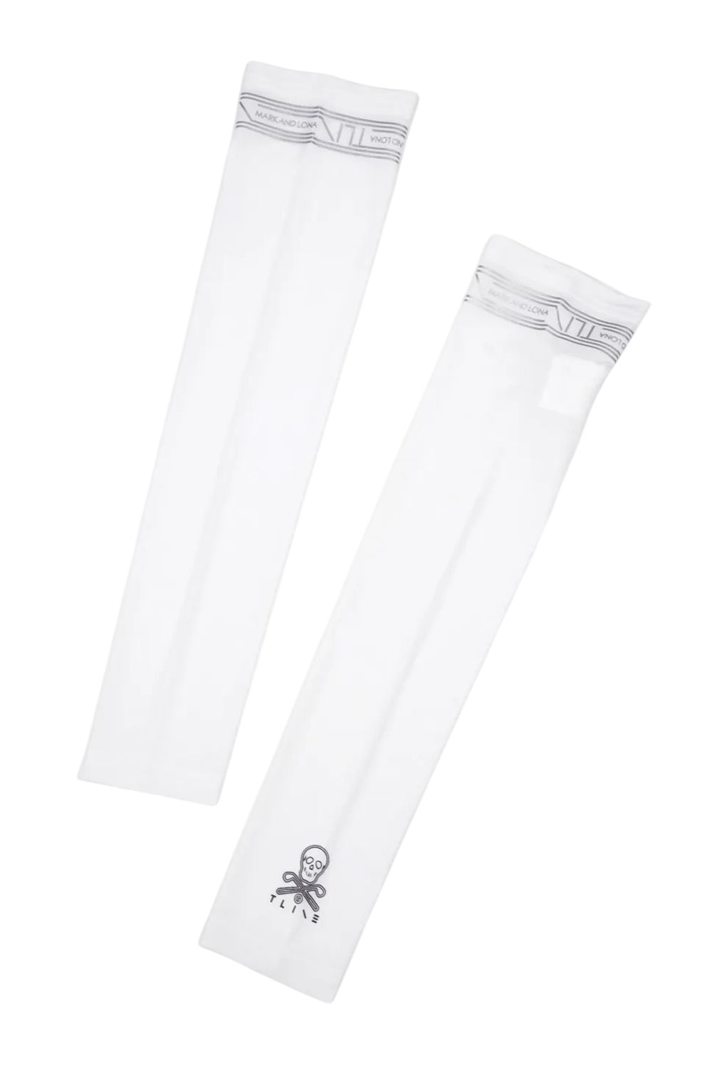 【26SS】【T-LINE】 ARM COVER / ブランドロゴ箔プリント アームカバー (ホワイト)