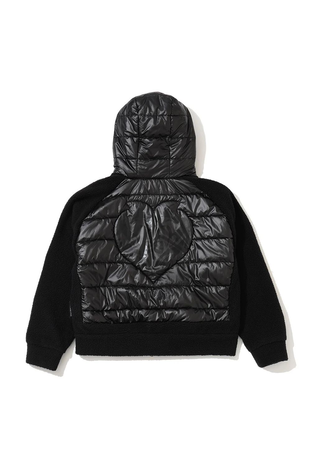【26AW】【レディース】 ELYSIA HYBRID PADDING JACKET / トライバルハートバックロゴ パディングアウター (ブラック)