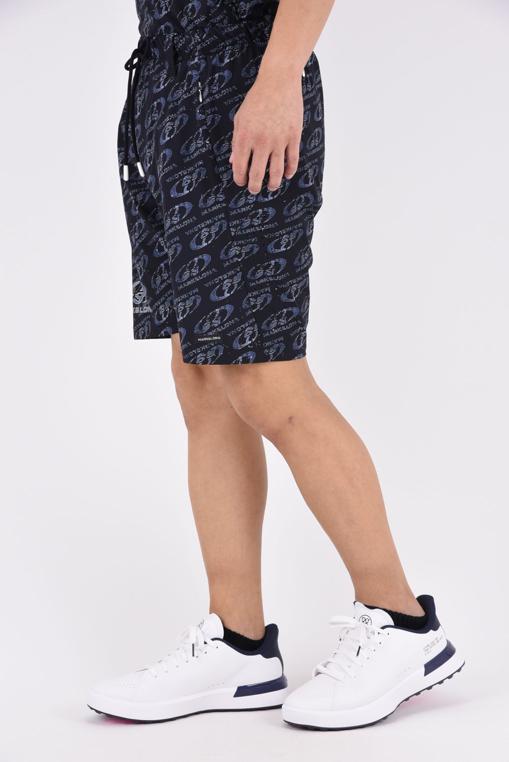 【2026AW 木村拓哉さん着用 VOL.1】 VORTEX DRY TECH SHORTS / オーバルスカルパターン ナイロンショートパンツ (ブルー)