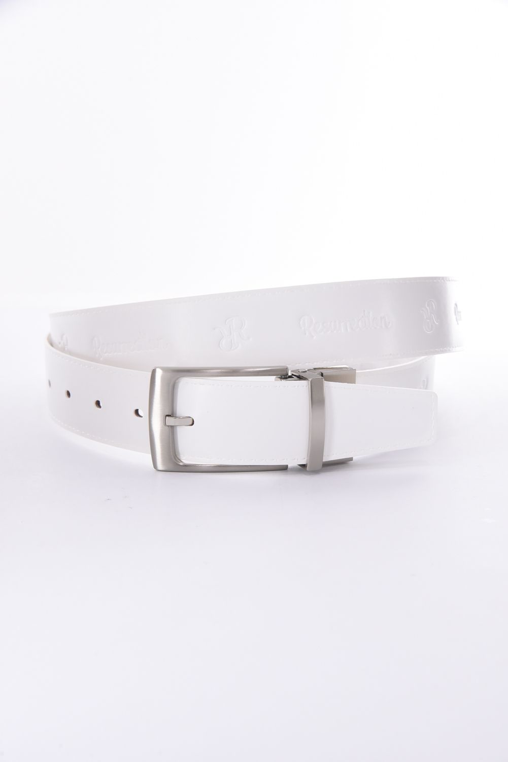 【26SS】 COUATL (コアトル) / ブランドオリジナルテキスタイル リバーシブル ベルト 35mm (モノホワイト)