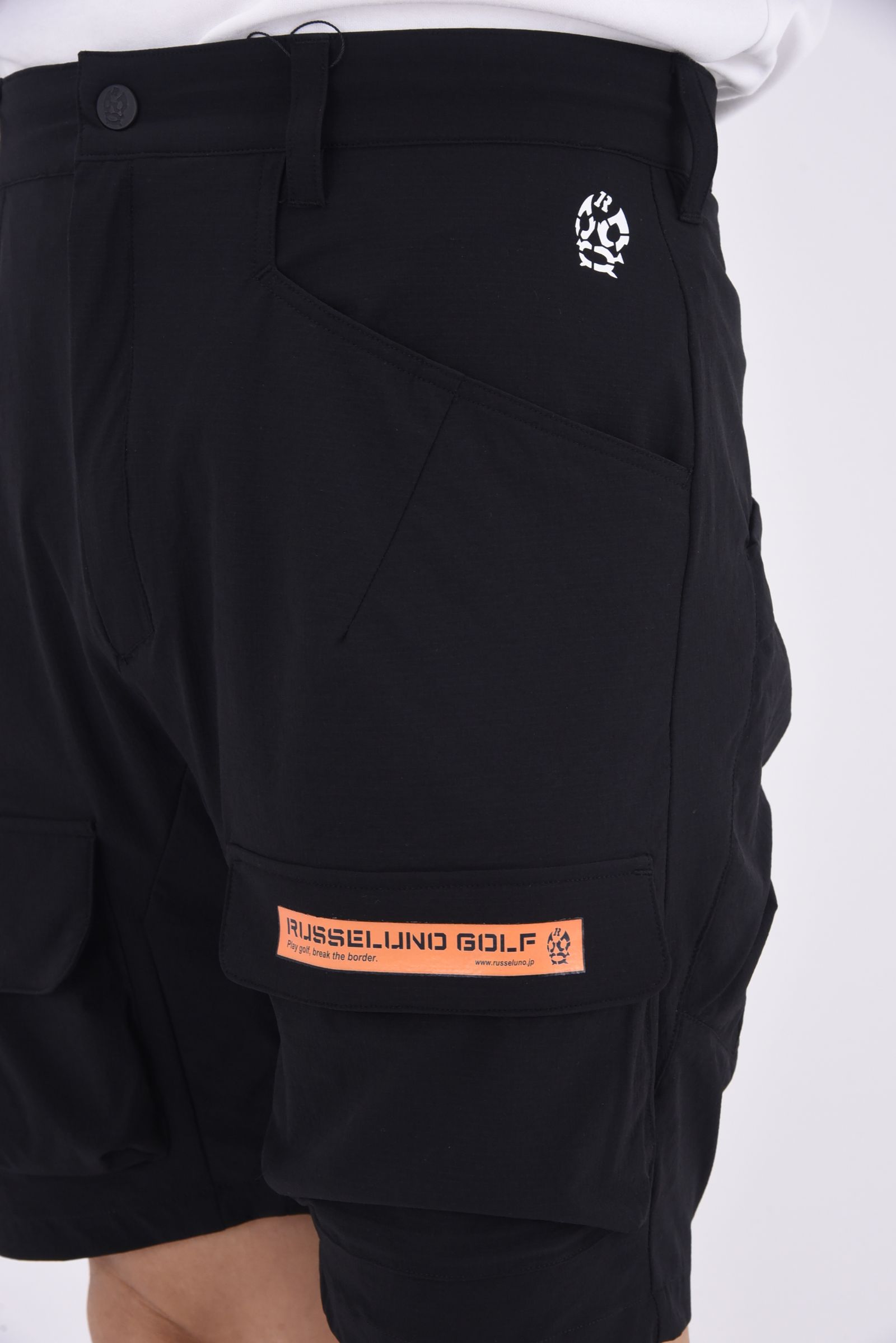 CARGO SHORTS / リップストップナイロン カーゴショーツ (ブラック)