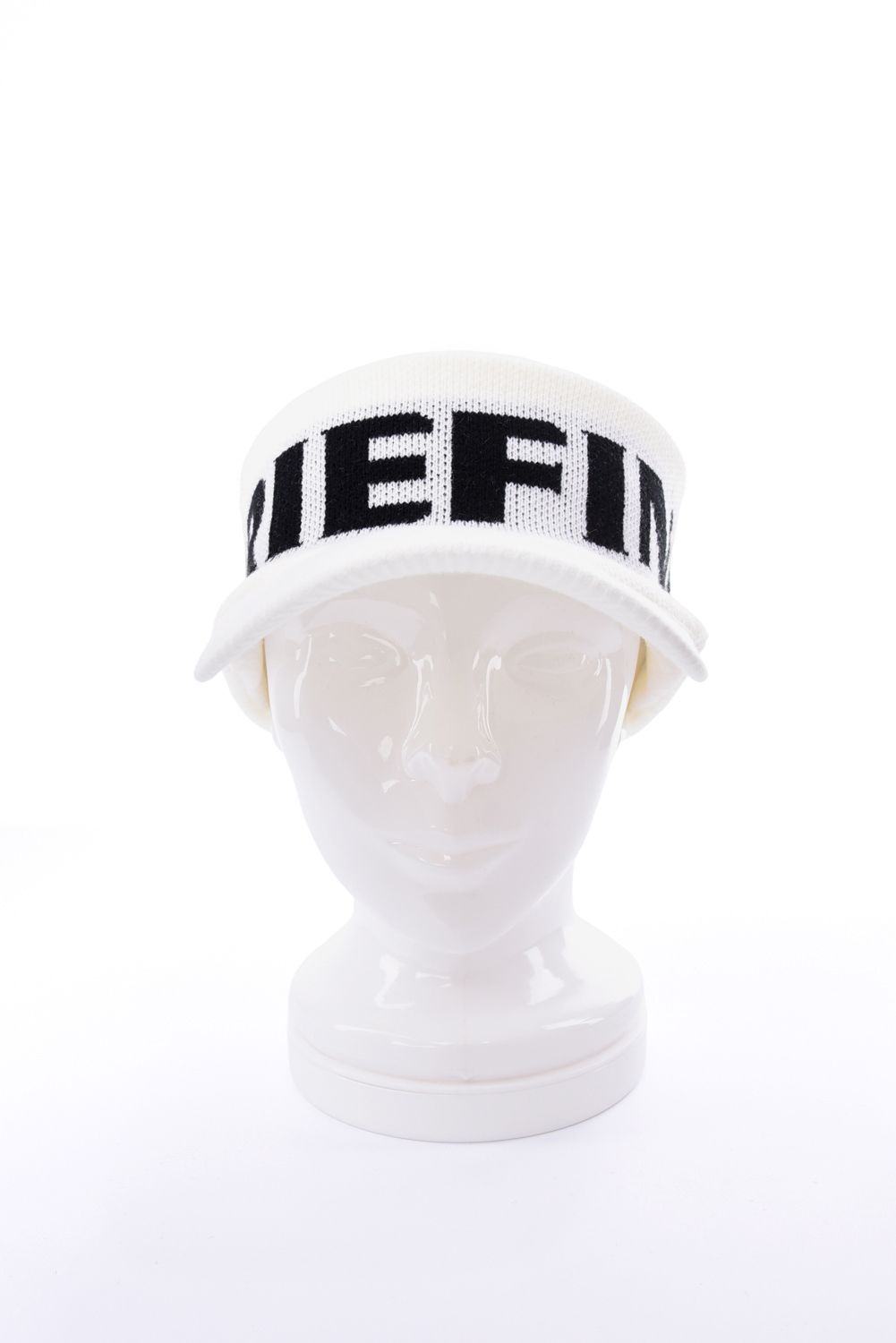 【26AW】 MEN’S KNIT VISOR / ブランドロゴ ニットサンバイザー (ホワイト)