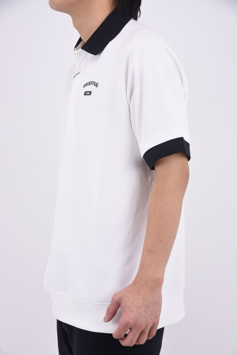 【26SS】 MEN’S COLLEGE LOGO POLO RF / カレッジロゴ リラックスフィット ポロシャツ (ホワイト)