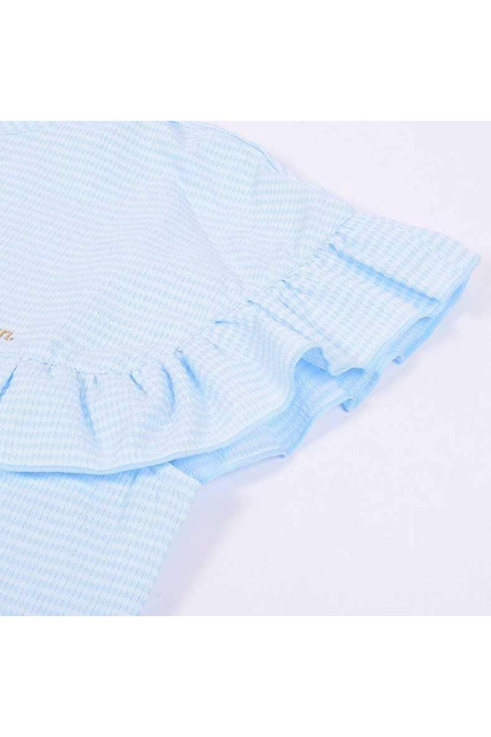 【25SS】【レディース】 WOMENS DOT AIR FRILLED BLOUSE / ドットエアー フリルブラウス (サックス)*