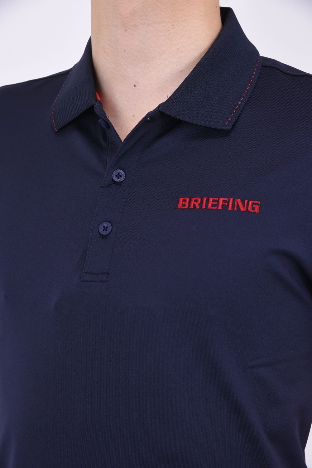 BRIEFING - MENS TOUR POLO / 刺繍ブランドロゴ ベーシック ポロシャツ