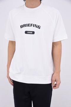 【26SS】 MEN’S COLLEGE LOGO HIGHNECK / カレッジロゴ リラックスフィット モックネックTシャツ (ホワイト)