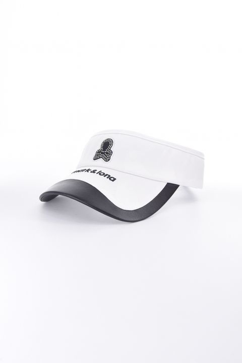 GAUGE CRYSTAL ICON VISOR / オリジナルカモジャカード 異素材切り替え サンバイザー (ホワイト)