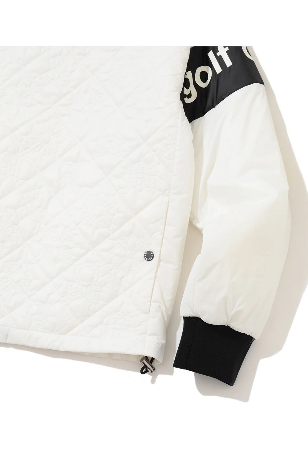 【26AW】【レディース】 OBLIVION PADDED PULLOVER / モノグラムキルティング ブランドロゴ パデッドプルオーバー (ホワイト)