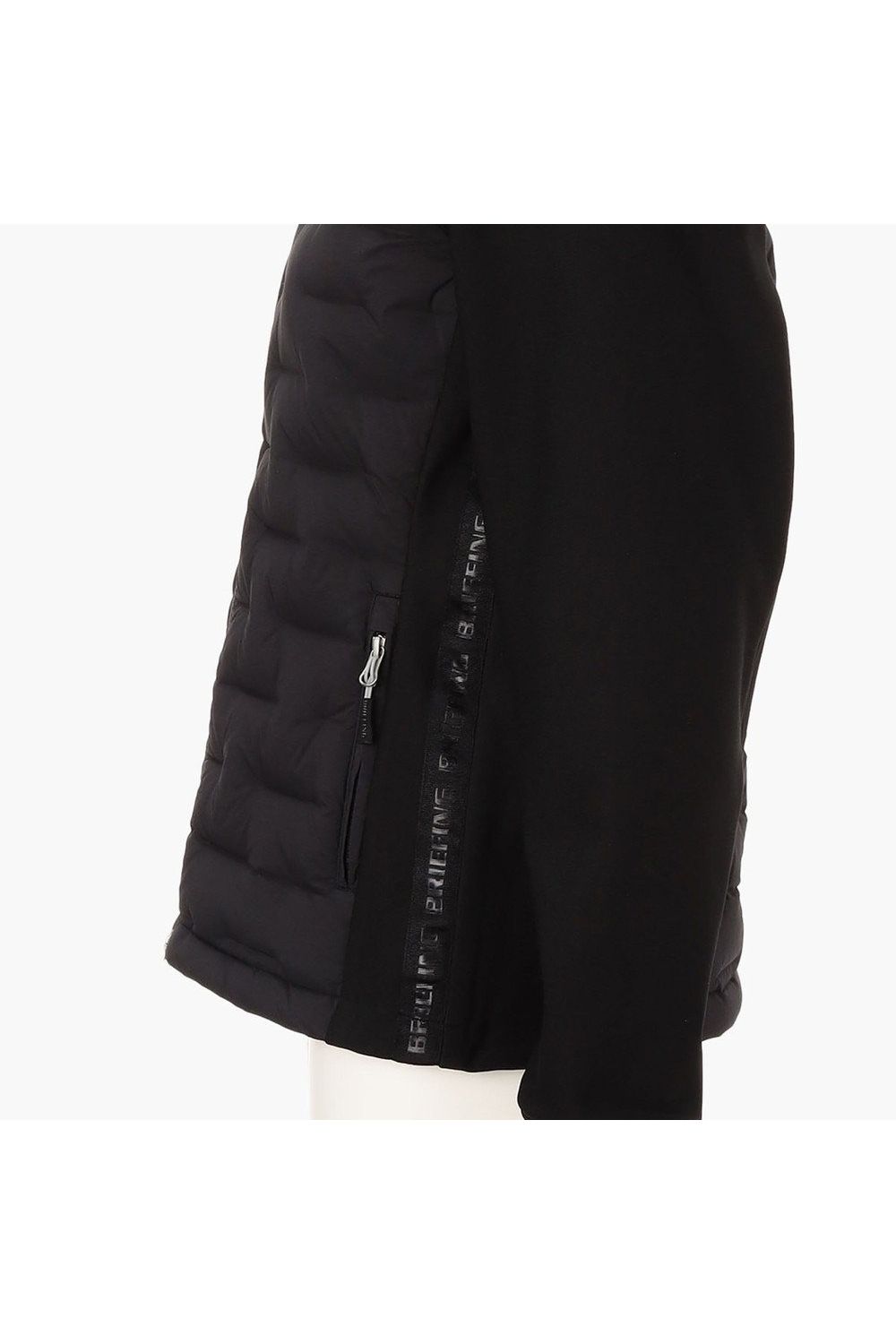 【25AW】【レディース】 WOMEN’S HYBRID DOWN PARKA / ストレッチタフタ ダイヤモンドロゴ ハイブリッドダウンジップパーカー (ブラック)