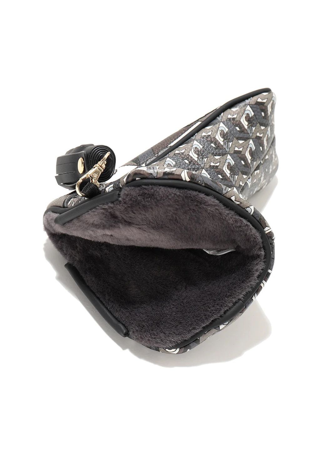 【26AW】 PRISME PUTTER COVER / 3Dキューブパターン シンセティックレザー ピンタイプ パターカバー (ブラック)