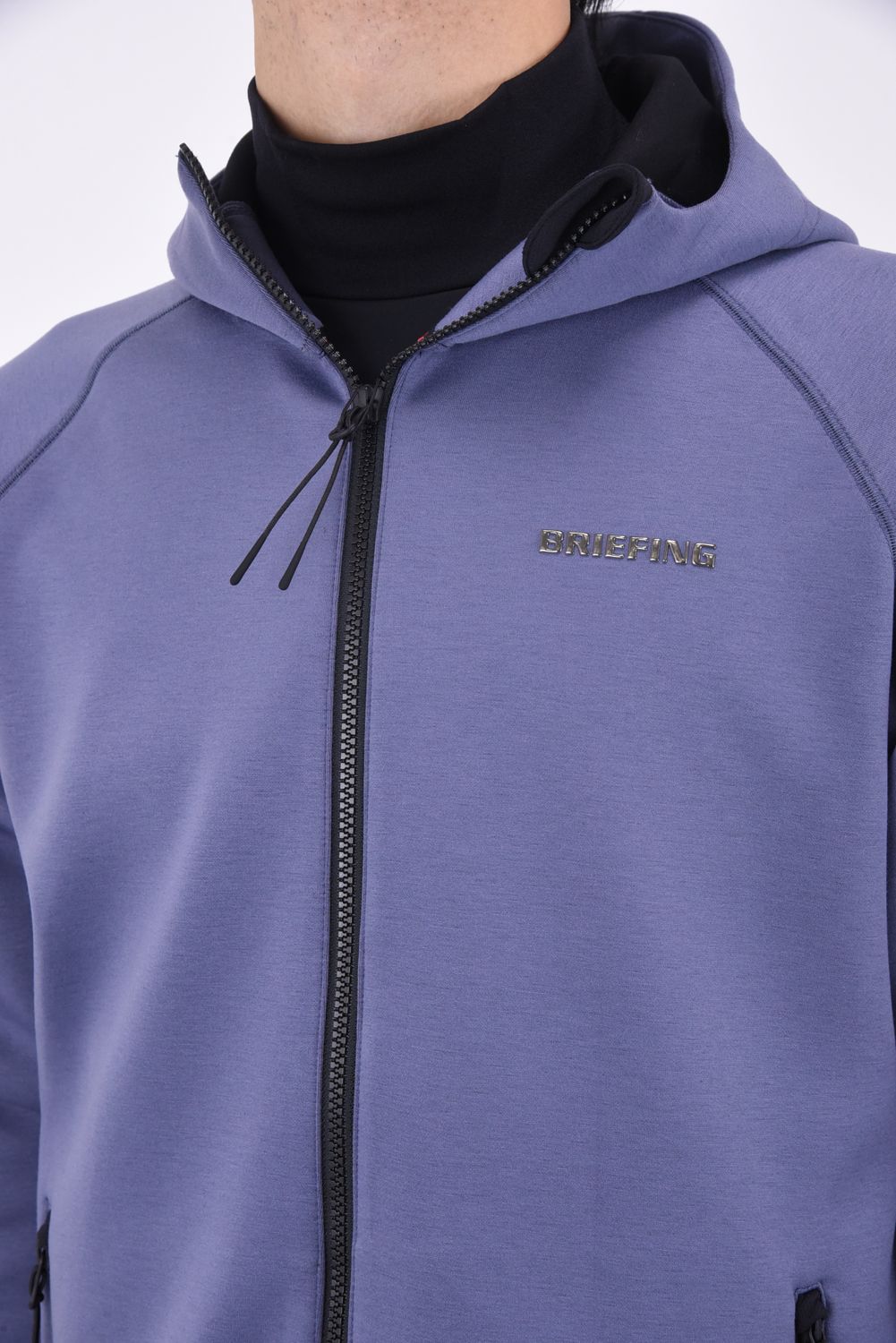 BRIEFING - 【秋冬仕様】 MENS WARM 3D LOGO PARKA / 3Dロゴ ラグランスリーブ ダンボールニット ウォーム  パーカー アーミーグリーン | GOSSIP GOLF
