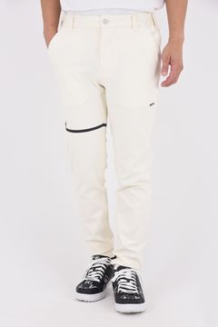 【25AW】 CARDBOARD TWILL JERSEY SLACKS / ダンボールニットツイル ウェーブライン ジャージースラックス (ホワイト)