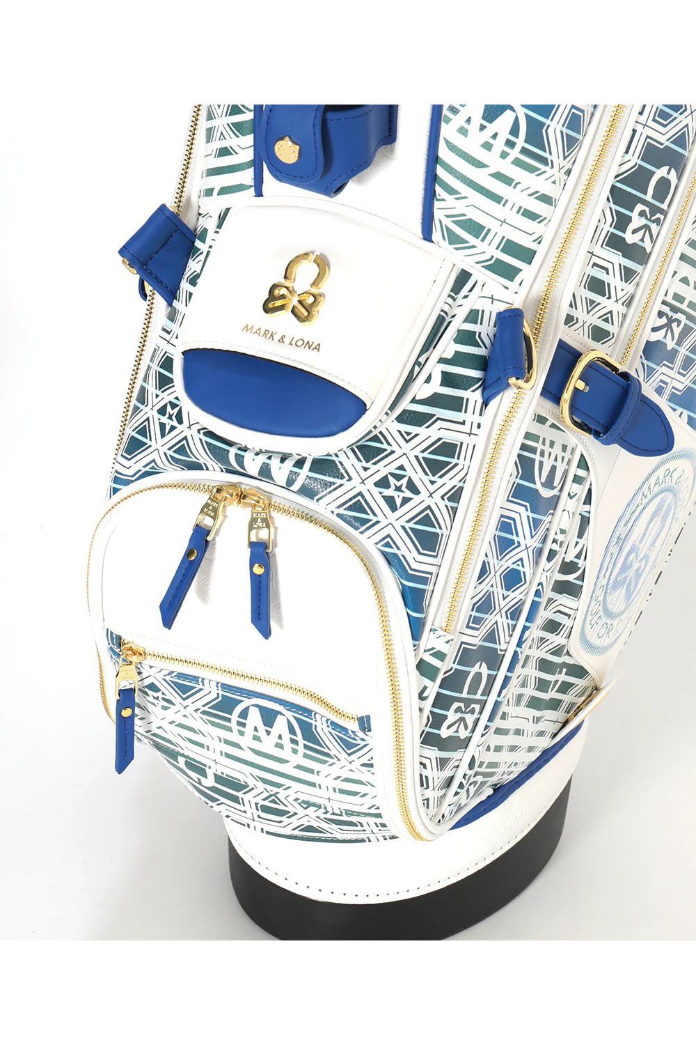 【26SS】【銀行振込・代金引換不可】【返品・交換不可】 RITMO MONOGRAM STAND BAG / ジオメトリックパターン スタンドタイプ キャディバッグ (ホワイト)