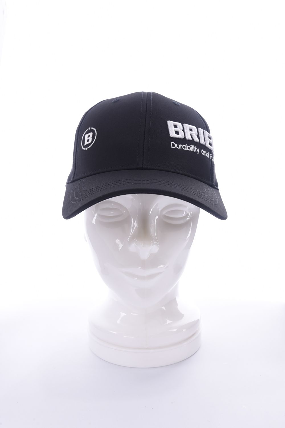 BRIEFING - MENS ROUND LOGO CAP / ロゴ刺繍 アシンメトリー