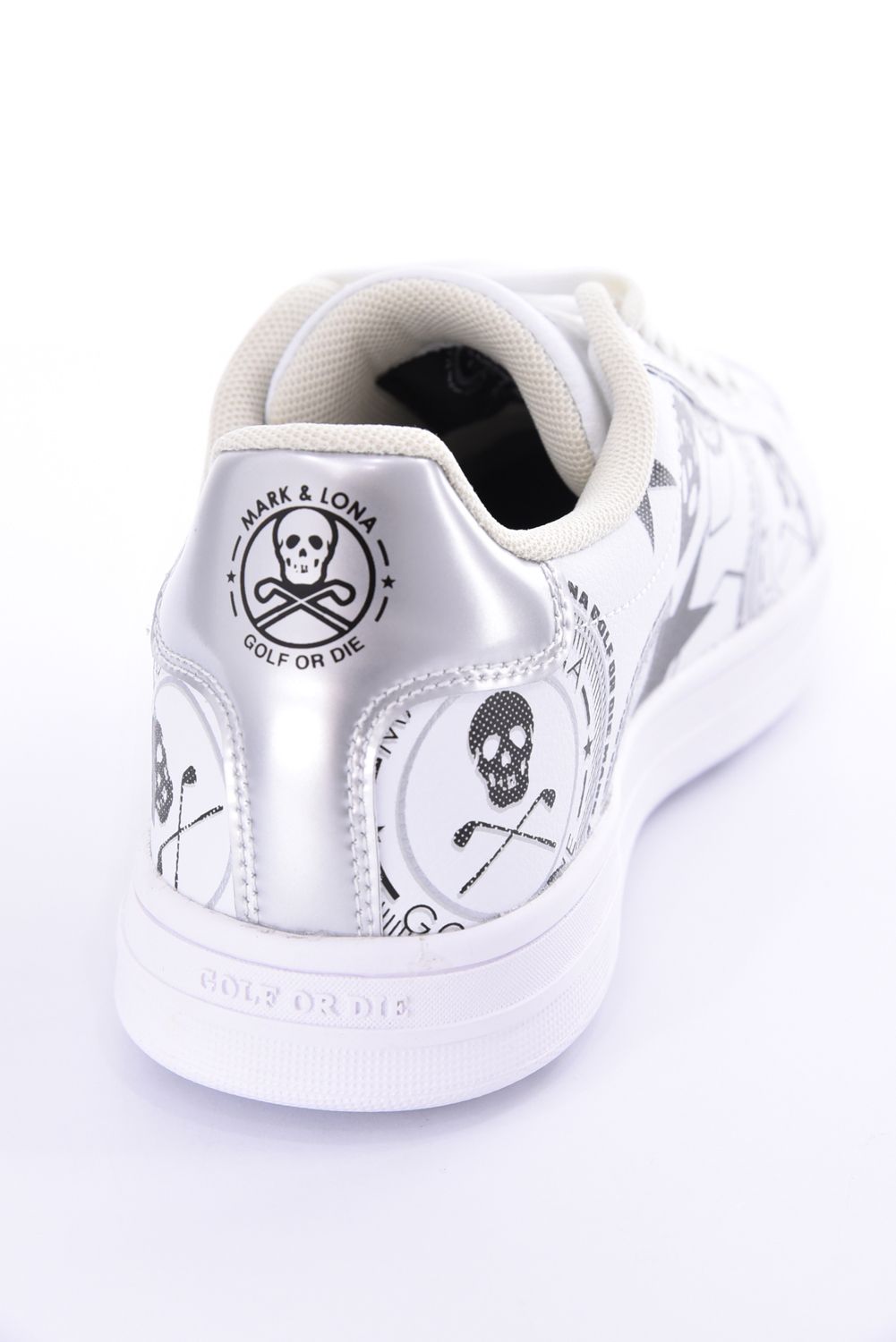 【26AW】 ATRAS SPIKELESS GOLF SNEAKERS / ロゴグラフィック ローカット スパイクレススニーカー (ホワイト)