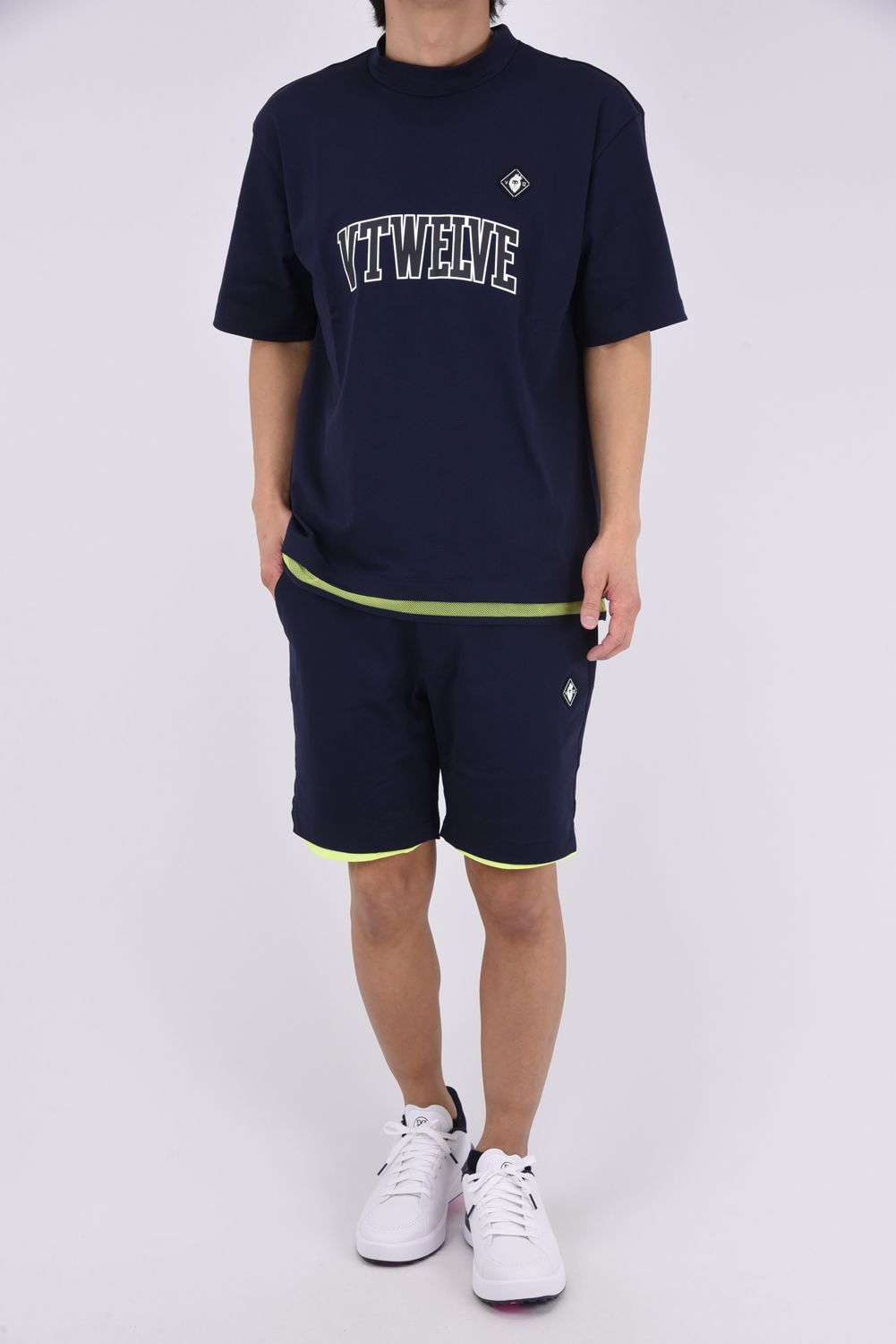 【26SS】 SNEAK MOCK / スニーク モックネックTシャツ (ネイビー)