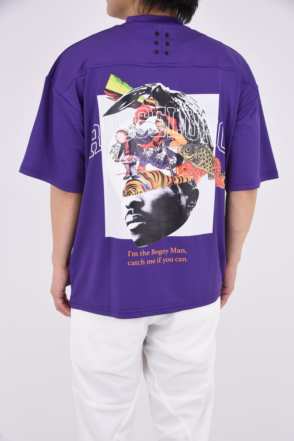 RUSSELUNO - 【25SS】 COLLAGE LOOSE MOCKNECK / ルーズフィット