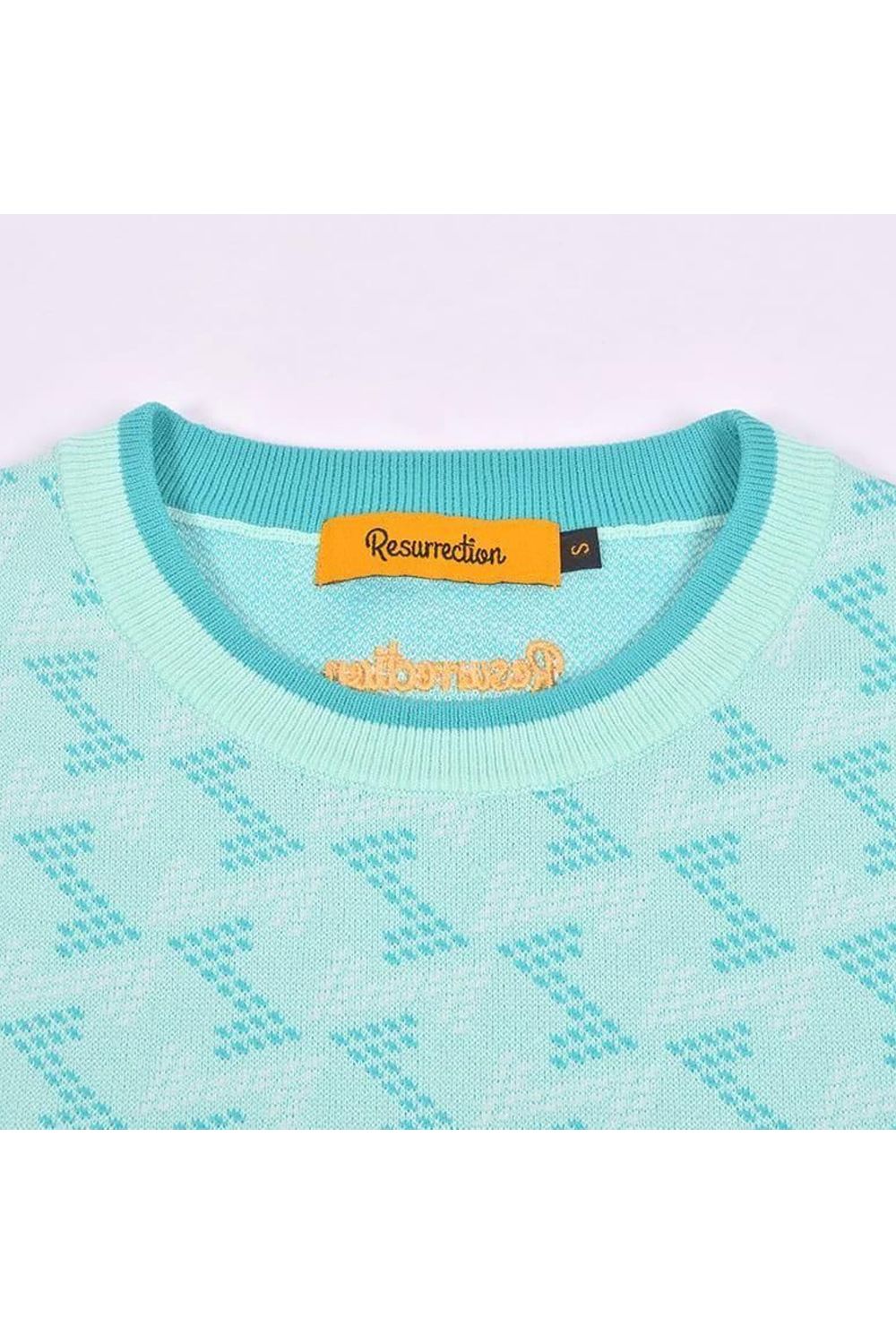 【25AW】【レディース】 GM JACQUARD LIGHT KNIT / GMジャカード クルーネック ライトニット (ミント)*