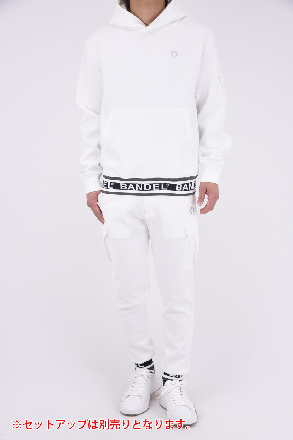 NYLON POCKET P/O HOODIE / ダンボール素材 ナイロンポケット プルオーバーパーカー (ホワイト)