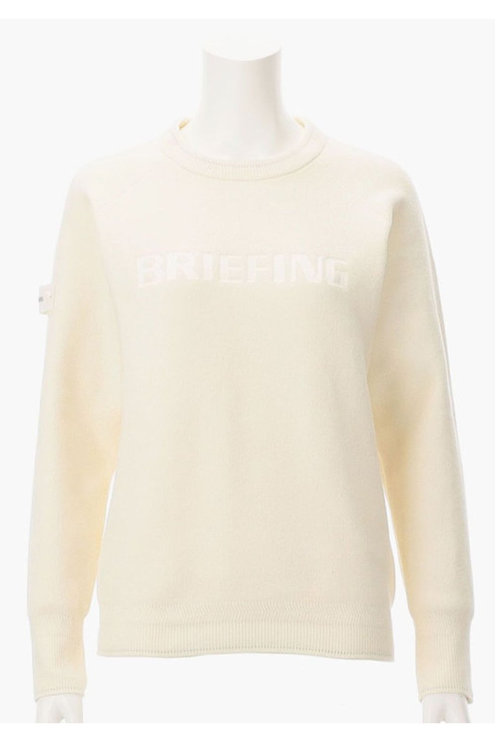 【25AW】【レディース】WS MOLE YARN LOGO CREWNECK KNIT / クルーネックニット (アイボリー)
