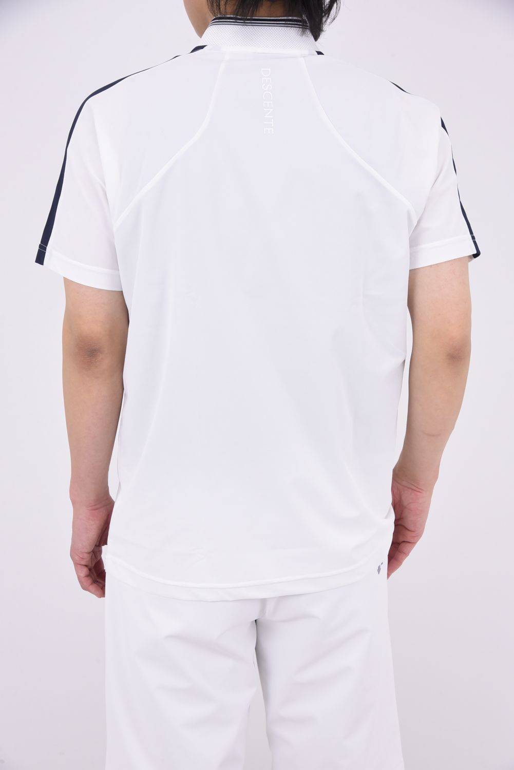 新品　DESCENTE メンズゴルフシャツ ホワイト　Lサイズ デサントゴルフ DESCENTE ゴルフ 【DTC別注】長袖シャツ