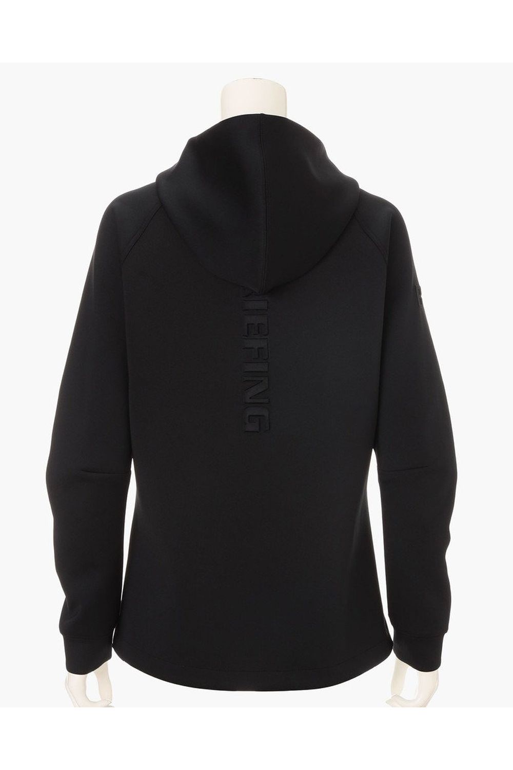 【26SS】【レディース】 WOMEN’S 3D LOGO PARKA / 3Dエンボスロゴ ストレッチジャージ ジップアップパーカー (ブラック)