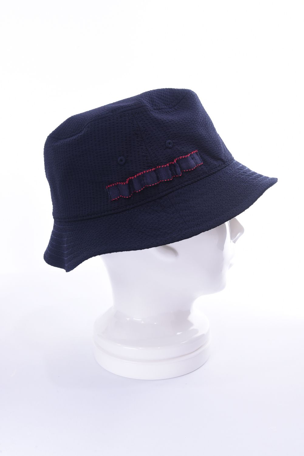 BRIEFING - SEERSUCKER HAT / 刺繍ロゴ シアサッカー バケットハット