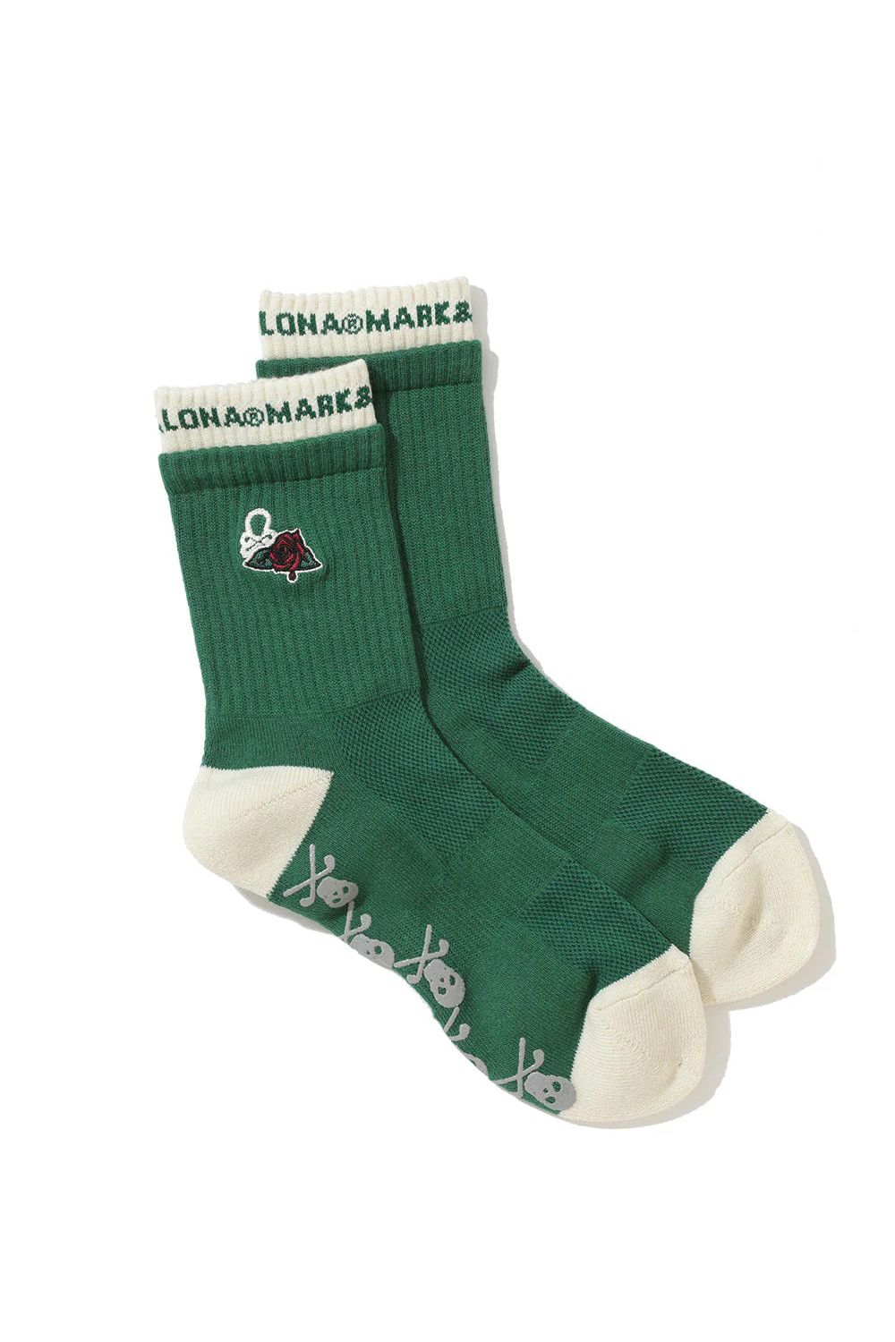 MARK&LONA - LAYERED ARCH FIT CREW SOCKS / レイヤード風 バイ