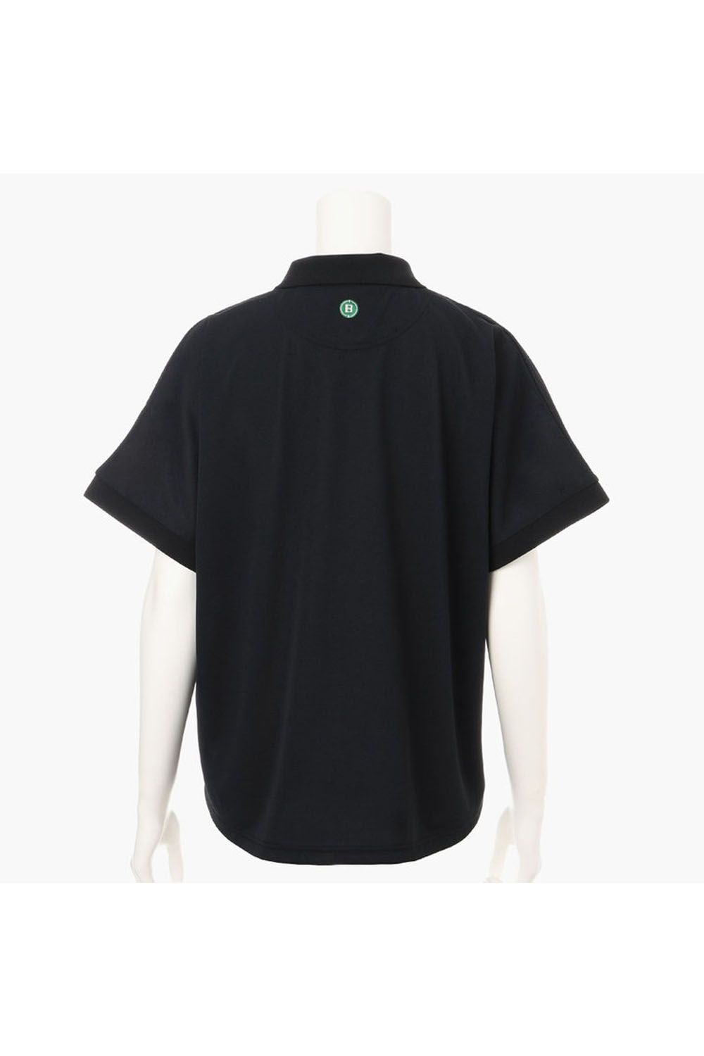 【レディース】 WOMEN‘S EARTH POLO / 鹿の子 ブランドロゴ ポロシャツ (ブラック)