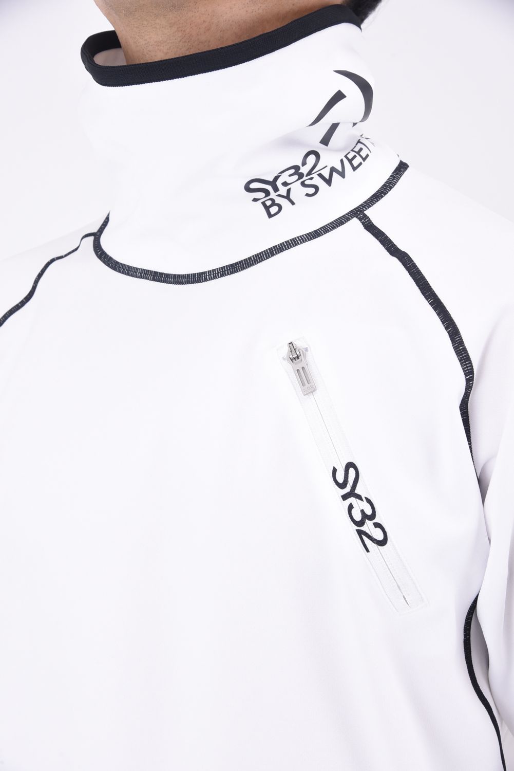 SY32 by SWEET YEARS GOLF - HIGH NECK MESH REVERSE SHIRTS ...