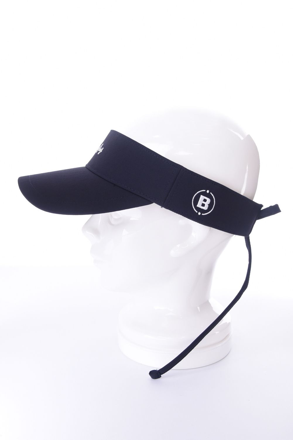 【26SS】【レディース】 WOMEN’S SMALL LOGO RIBBON VISOR / ブランドロゴ バックリボン リボンサンバイザー (ネイビー)