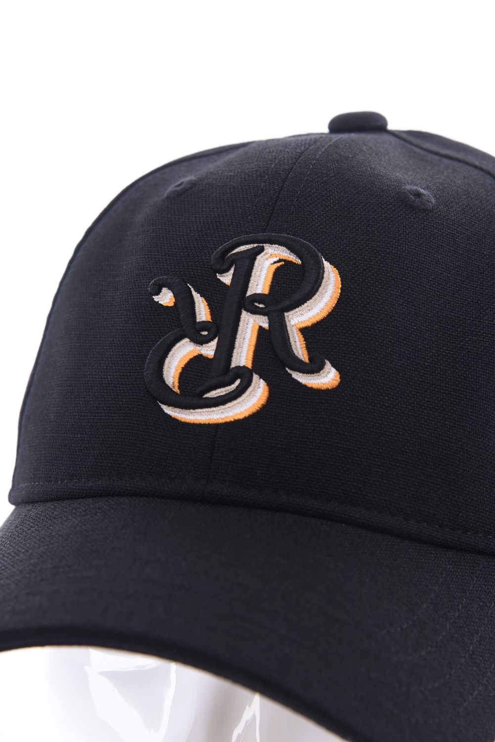 【26SS】 FIVE CONSECUTIVE CAP / リネンライク RRロゴ刺繍 キャップ (ブラック)