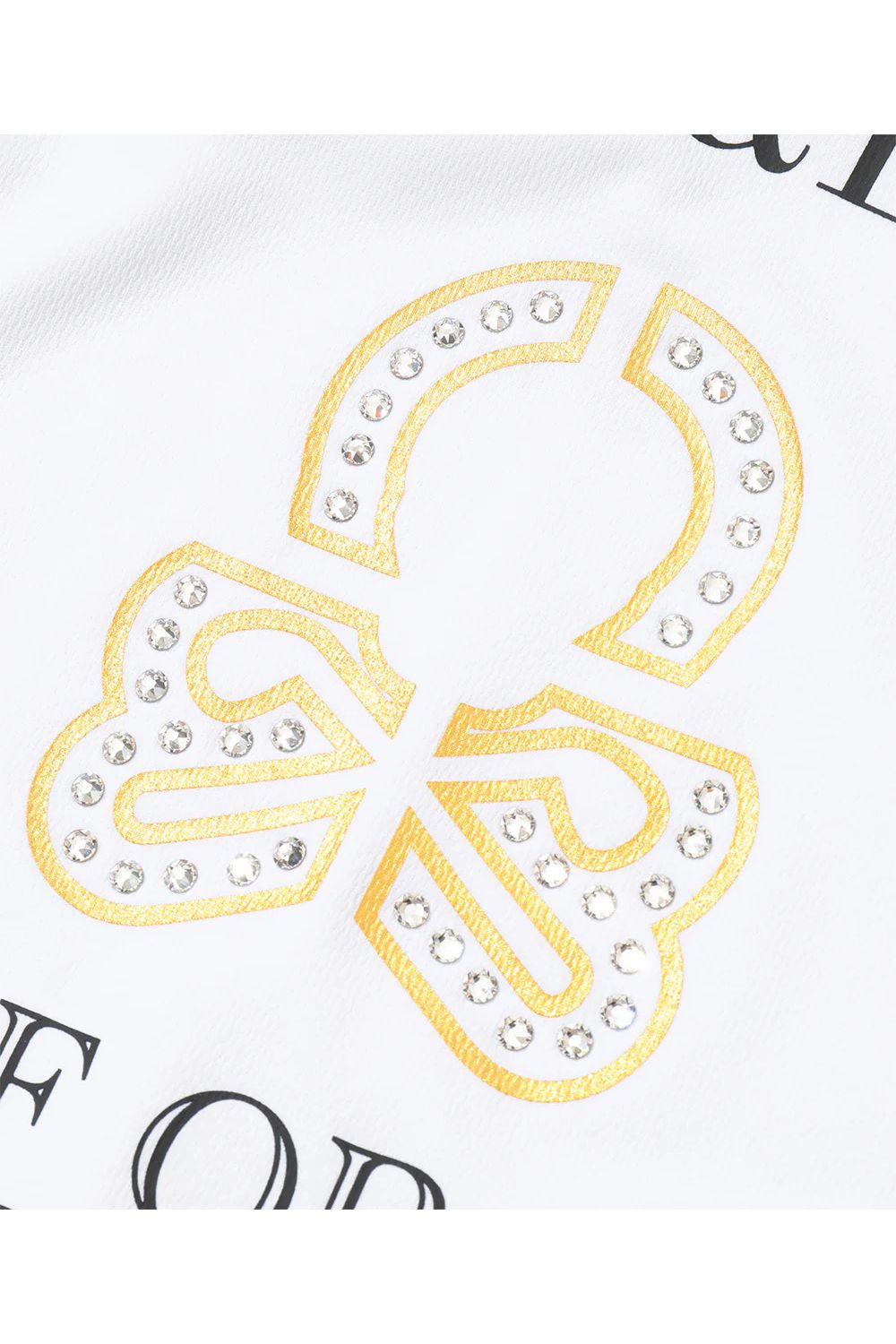 【26SS】【レディース】 GEMMA CRYSTAL MOCK / スワロフスキー キャップスリーブ モックネックTシャツ (ホワイト)