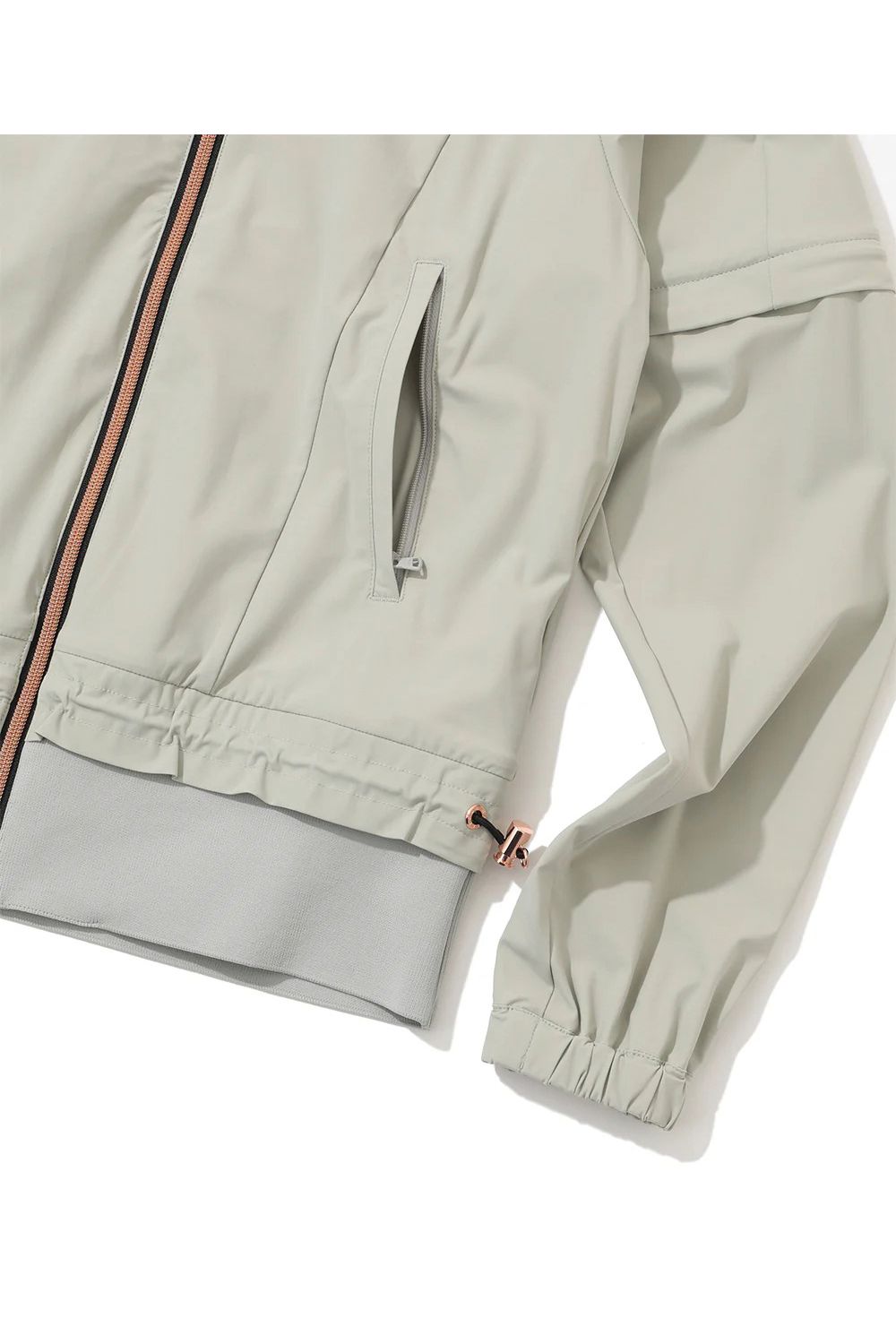 【26SS】【CODE COLLECTION】【レディース】 SPZJ / 高機能ナイロン 2WAYスリーブ ハイネック ジップアップブルゾン (ベージュ)