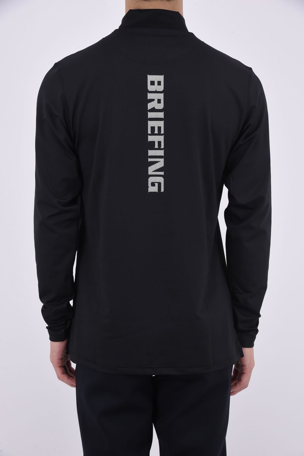 BRIEFING - MENS SIDE LOGO LINE CREW NECK / ロゴ サイドライン