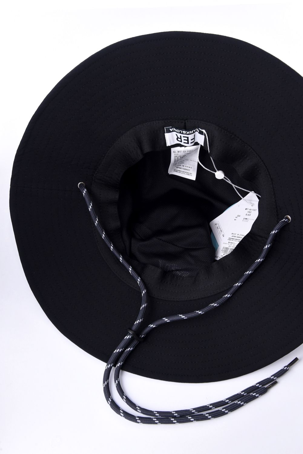 【26SS】【FER COLLECTION】 SWAG LOGO DRY TECH HAT / 3Dロゴ刺繍 2WAYバケットハット (ブラック)