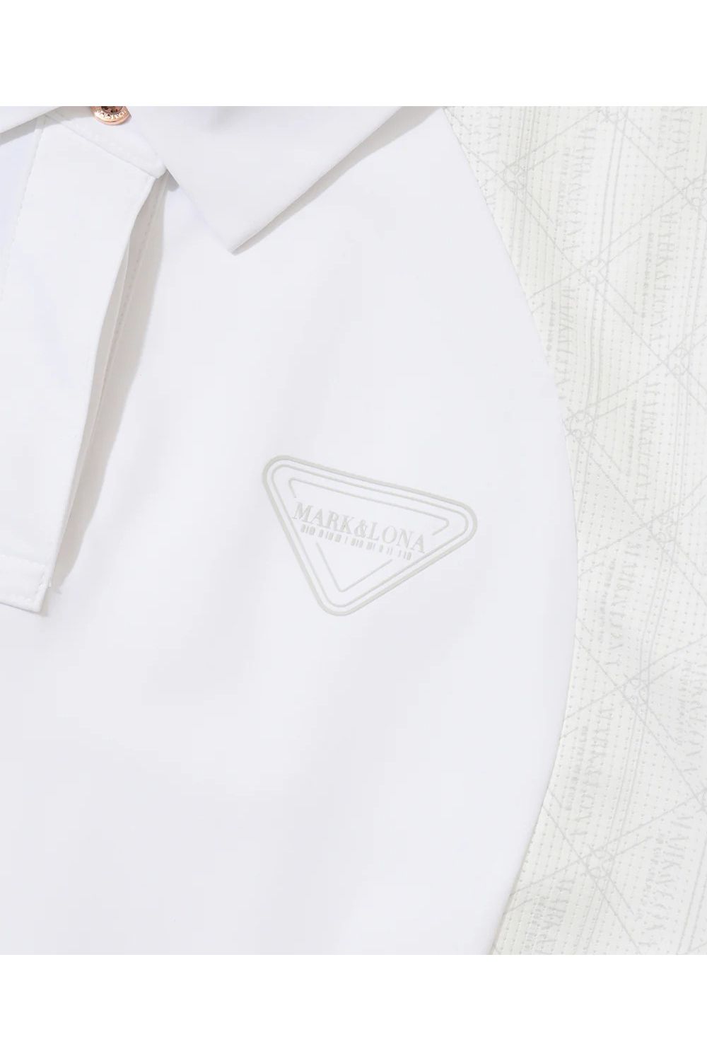 【26SS】【CODE COLLECTION】【レディース】 DCPL / 接触冷感 異素材切り替え ポロシャツ (ホワイト)