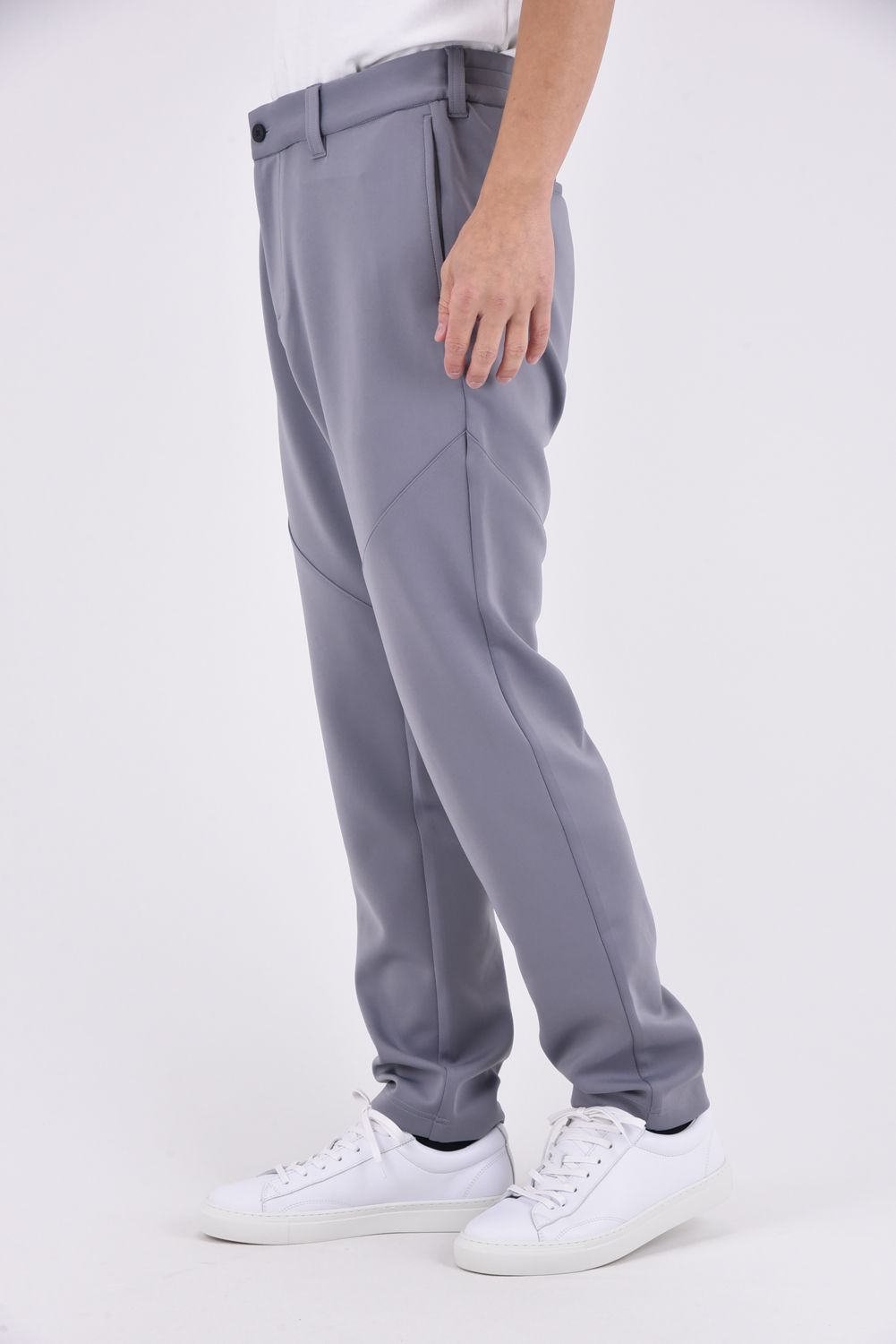 【26SS】 MEN'S 3D LOGO SLIM PANTS / 3Dエンボスロゴ ストレッチジャージ スリムパンツ (グレー)