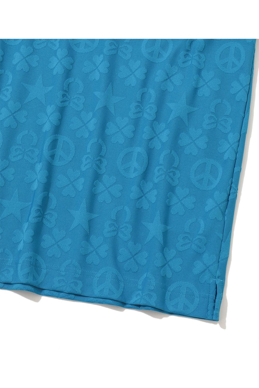 【26SS】 IMPERIAL JACQUARD MOCK TEE / モノグラムパターンジャカード パッチポケット モックネックTシャツ (ブルー)