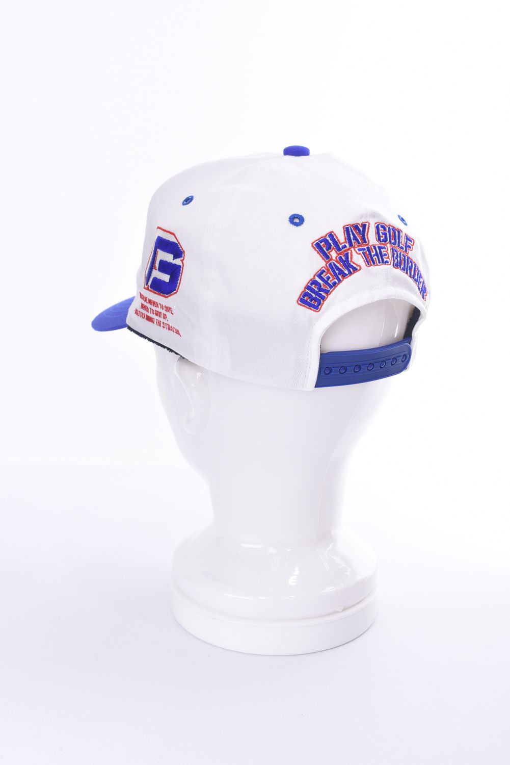 MULTI LOGO CAP / 3D刺繍 マルチロゴ ベースボールキャップ (ホワイト)