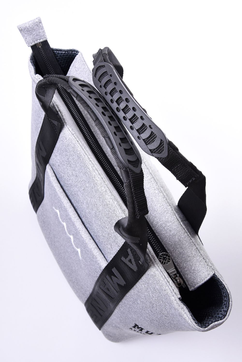 【26AW】 NEOPRENE TOTE BAG / ネオプレーン ウェーブロゴ トートバッグ (グレー)