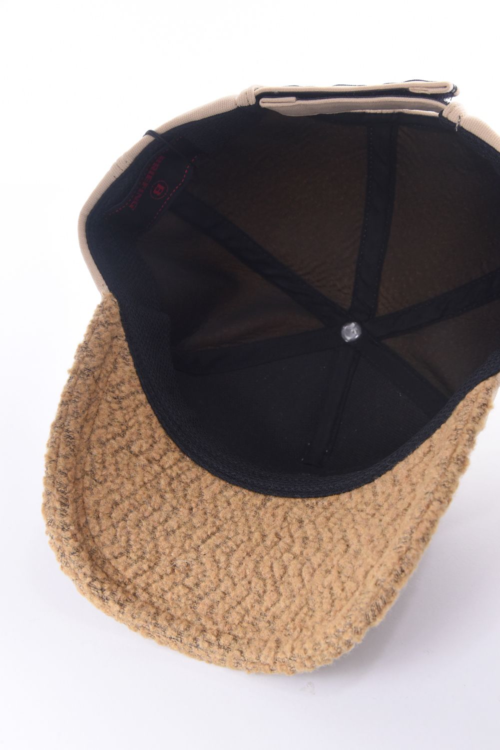 MEN’S WOOL BOA CAP / ウール混 ダイヤモンドロゴ ボアキャップ (ベージュ)