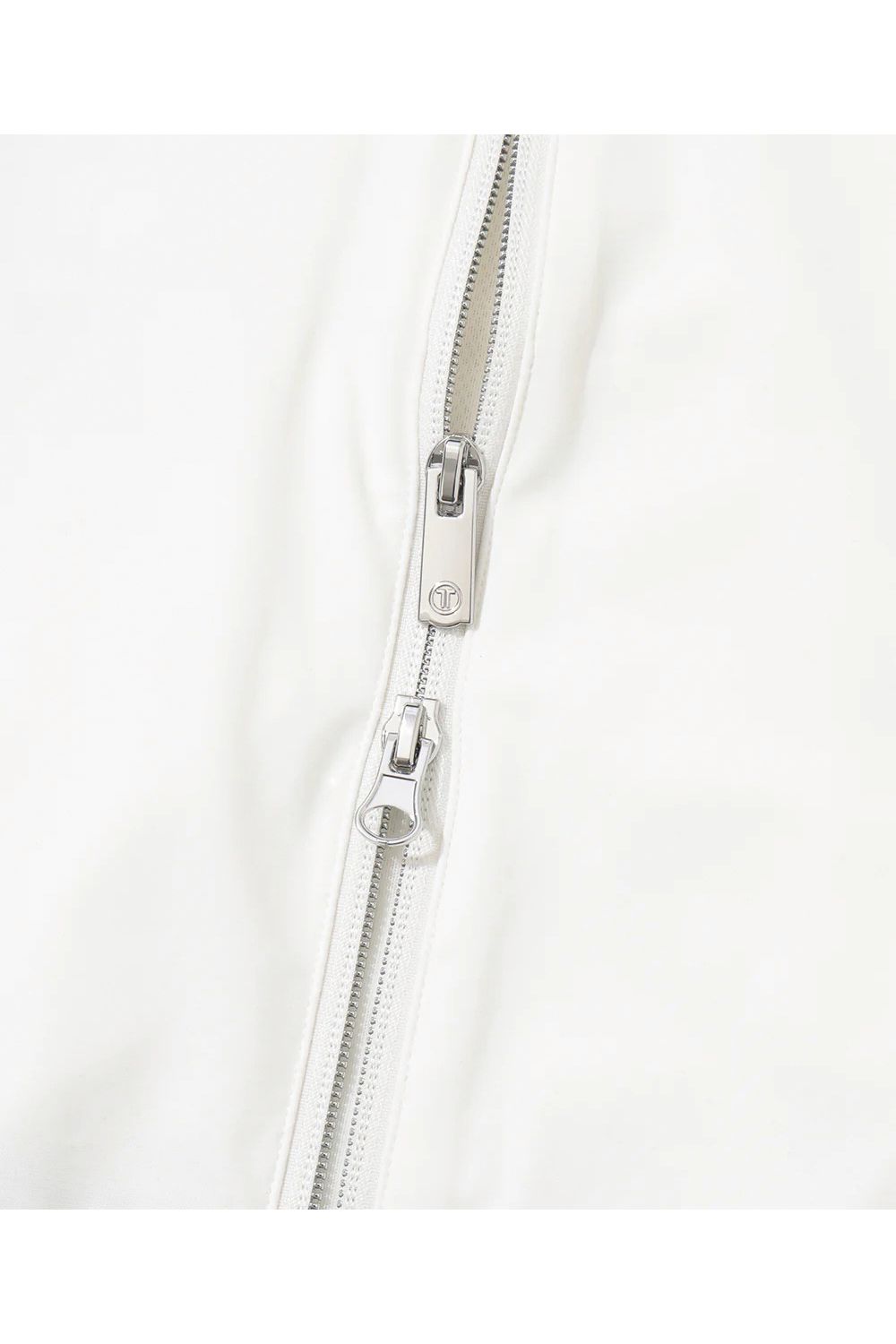 【26SS】【レディース】【T-LINE】 VELOCITY DUAL COLLAR PERFORMANCE JACKET / モノトーン ポリエステルトリコット ハイストレッチジャケット (ホワイト)