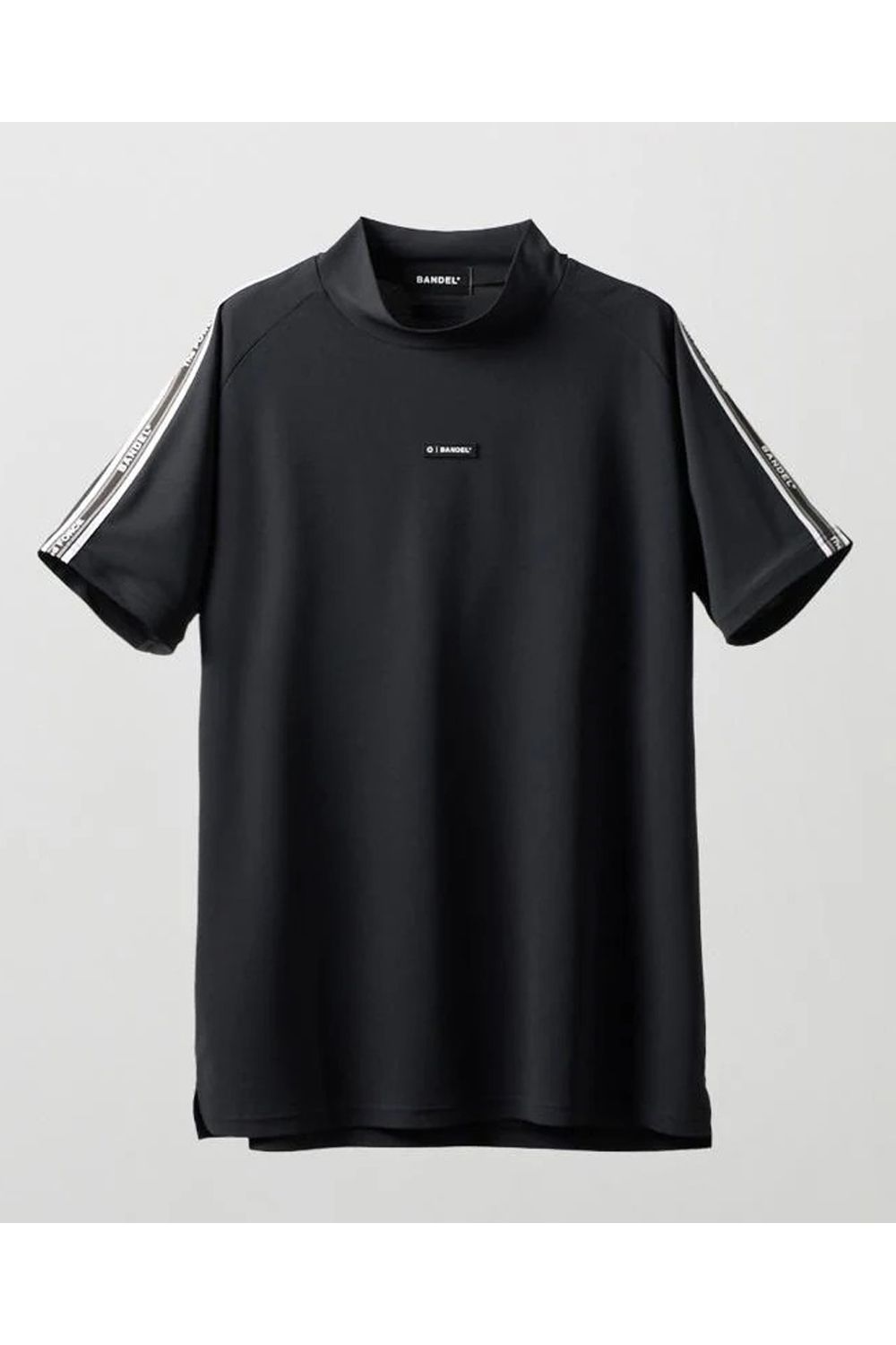 【26SS】 CONCEPT NOTES TAPING MOCK NECK / カノコ素材 デザインテープ モックネックTシャツ (ブラック)