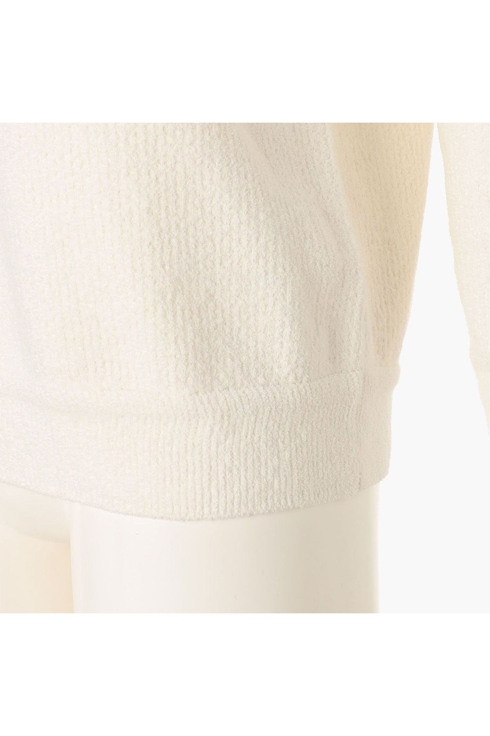【26AW】【レディース】 WOMEN’S AIRY YARN KNIT CREWNECK / エアリーファブリック ブランドロゴ クルーネックニット (ホワイト)