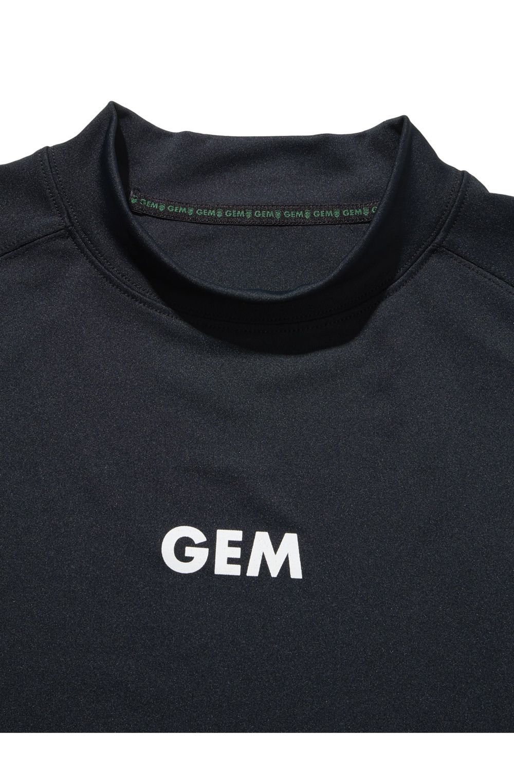 【26SS】 MOCK NECK HARF SLEEVE / モンキーデザインバックプリント モックネックTシャツ (ブラック)